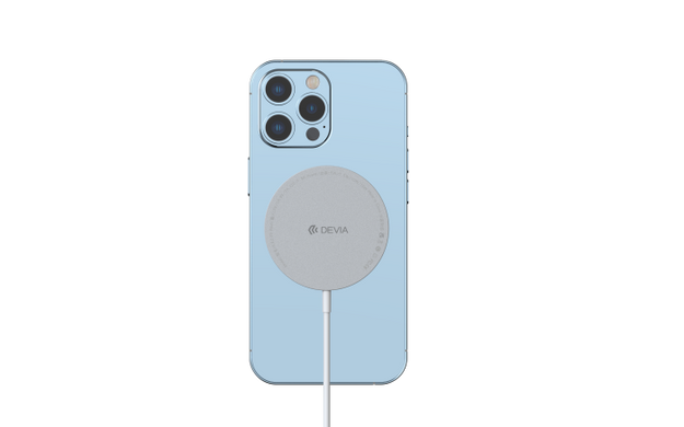 БЗП Devia EA239 MagSafe Wireless Charger V2 10W White/Silver