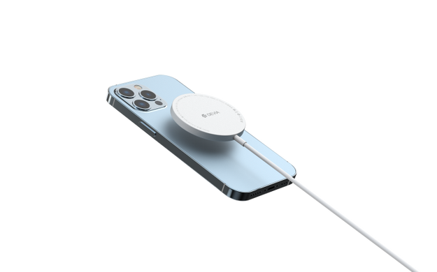 БЗП Devia EA239 MagSafe Wireless Charger V2 10W White/Silver