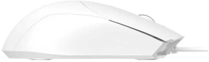 Миша A4Tech OP-750S White, White, Офісна, Дротова, 3, USB, 1200, 1.50 м, Пластик, 118 &times; 61 &times; 37 мм, Симетричний, Оптичний