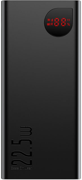 Power bank Baseus Adaman Metal 20000 mAh 22.5WBlack, 20 000 mAh, 5W, USB-C + Micro-USB, 2&times; USB-A + USB-C, Смартфони та планшети