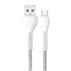 USB Cable XO NB106 microUSB 1m 2.1A silver