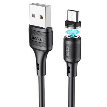 Кабель Hoco X52 MicroUSB Magnetic 1m Black
