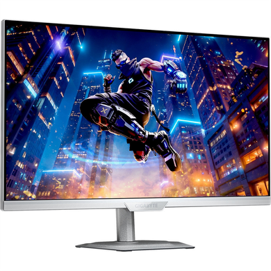Монітор Gigabyte 27" M27Q2 QD Ice IPS White 200Hz, Геймінг, 2560&times;1440, 27", 200 Гц, IPS, W-LED, M, 8 біт, 16:9, Регулювання кута нахилу, Плаский, USB-C, HDMI, DisplayPort, 3.5 мм audio, USB Hub, 100&times;100, Матове, 1 мс