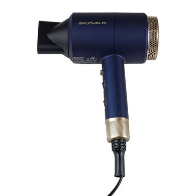 Фен GRUNHELM GHD-596B 1800W Blue, Фен, 5, 1800 Вт, 3, 2