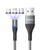 Кабель Tranyoo XS4 3in1 Lightning/Type-C/MicroUSB 1m Black