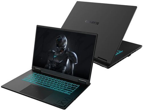 Ноутбук Gigabyte Gaming A16 (3THK3UA894SD) Black Steel, Gaming A16, Геймінг, Ryzen 7 260, AMD Ryzen 7, 8, SSD, 1 ТБ, Дискретна, NVIDIA GeForce RTX 5050, 8 ГБ, DDR5, 16 ГБ, 5600 МГц, 16", 1920&times;1200, IPS, 300 ніт, 165 Гц, USB-A; USB-A; USB-A; USB4; HDMI; LAN, 76 Вт&middot;год