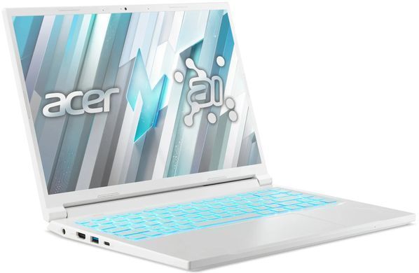 Ноутбук Acer Nitro V 14 ANV14-61-R3WX (NH.QU6EU.002) White, Nitro V 14, Геймінг, Ryzen 5 8645HS, AMD Ryzen 5, 6, SSD, 512 ГБ, Дискретна, NVIDIA GeForce RTX 2050, 4 ГБ, DDR5, 16 ГБ, 5600 МГц, 14.5", 1920&times;1200, IPS, 300 ніт, 120 Гц, USB-A; USB-A; USB4; HDMI, 59 Вт&middot;год