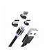 Кабель Tranyoo XS4 3in1 Lightning/Type-C/MicroUSB 1m Black