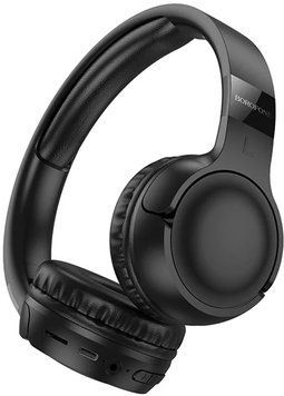 Навушники Bluetooth Borofone BO32 Black, Black, Накладні, 8 год, Повсякденне, USB-C, Bluetooth, 5.4, Є, Немає