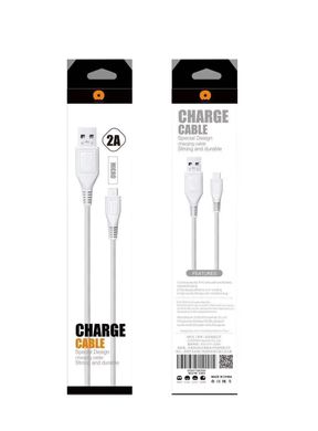 USB Cable WUW X85 microUSB 1m 2A white