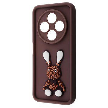 Накладка Redmi 14C/Poco C75 Wave Pretty Things Rabbit Brown