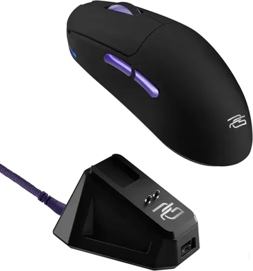 Ігрова Миша Бездротова Proove Gaming Superfight Wireless with charging dock Black/Purple