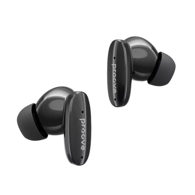 Bluetooth Earphones Proove MoshPit Black Glossy, Jet Black, TWS (вкладиші), 25 год, Повсякденне, USB-C, Bluetooth, 5.1, Є, Немає