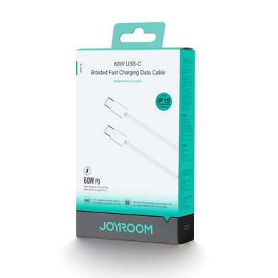 Кабель Joyroom S-A45 Type-C to Type-C PD 60W 1m White