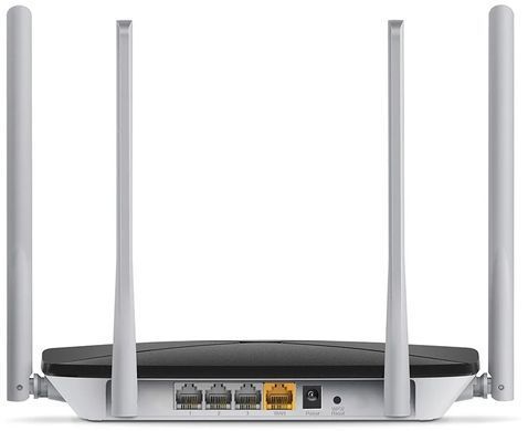 Маршрутизатор Mercusys AC12 AC1200 Black, 802.11ac (Wi-Fi 5), Маршрутизатор, 2.4 ГГц, 5 ГГц, 1200 Мбіт/с, 100 Мбіт/с, 4, Зовнішні