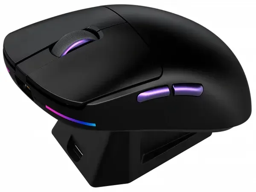 Ігрова Миша Бездротова Proove Gaming Superfight Wireless with charging dock Black/Purple