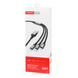 Кабель Tranyoo XS6 3in1 Lightning/Type-C/MicroUSB 1m Black