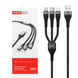 Кабель Tranyoo XS6 3in1 Lightning/Type-C/MicroUSB 1m Black