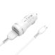 АЗП Hoco Z27 2.4A/2 USB + MicroUSB Cable White