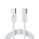 Кабель Bavin CB325 Type-C to Type-C 60W 1m White