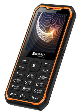 Мобільний телефон Sigma X-style 310 Force Black-Orange, Black/Orange, 2.8", 32 МБ, 3100 мАг, Власна ОС, 3.5 мм, USB Type-C, 2, GSM, Bluetooth, FM-радіо, Моноблок
