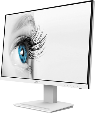 Монітор MSI 27" PRO MP273AW IPS White 100Hz, 1920&times;1080, 27", 100 Гц, IPS, W-LED, Pro MP, 8 біт, 16:9, Регулювання кута нахилу, Плаский, HDMI, DisplayPort, VGA, 3.5 мм audio, 100&times;100, Матове, 4 мс