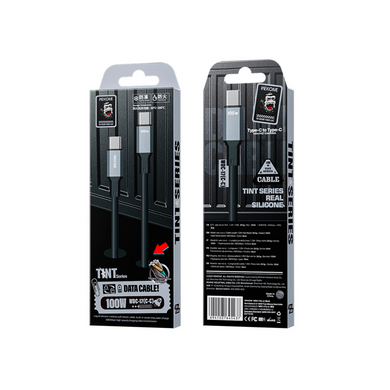 Кабель Wekome WDC-17 Type-C To Type-C 100W 1m Black