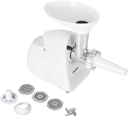 М'ясорубка Mesko MS4809 1500W Білий, 1500 Вт, Насадка для ковбасок, Решітка 5 мм, Решітка 7 мм, Решітка 3 мм, Штовхач