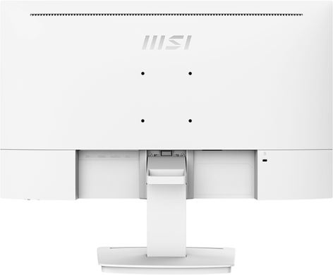 Монітор MSI 27" PRO MP273AW IPS White 100Hz, 1920&times;1080, 27", 100 Гц, IPS, W-LED, Pro MP, 8 біт, 16:9, Регулювання кута нахилу, Плаский, HDMI, DisplayPort, VGA, 3.5 мм audio, 100&times;100, Матове, 4 мс