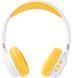Навушники Bluetooth Gelius MIAOSpace GP HP-009 White/Yellow, White, Повнорозмірні, 25 год, Повсякденне, USB-C, Bluetooth, 5.4, Є, Немає