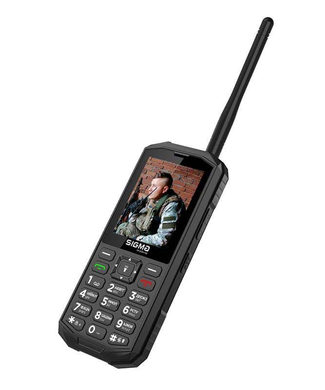 Мобільний телефон Sigma X-Treme PA68 Wave Black, 2.4", 32 МБ, 2500 мАг, Власна ОС, 3.5 мм, USB Type-C, 2, GSM, Bluetooth, FM-радіо, Моноблок