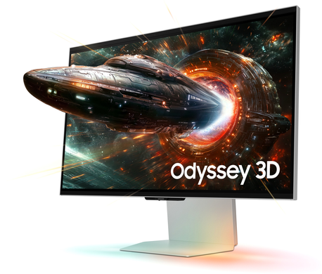 Монiтор Samsung 27" Odyssey 3D G90XF (LS27FG900XIXCI) IPS Silver 165Hz, 3840&times;2160, 27", 165 Гц, IPS, W-LED, Odyssey G90XF, 10 біт, 16:9, Кут нахилу 90 градусів; Регулювання кута нахилу; Регулювання висоти, Плаский, USB-C, HDMI, DisplayPort, 3.5 мм audio, USB Hub, 100&times;100, Матове, 1 мс