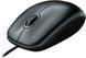 Миша Logitech B100 Black, Black, Офісна, Дротова, 3, USB, 1000, 1.80 м, Пластик, 113 &times; 62 &times; 38 мм, Симетричний, Оптичний