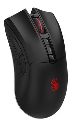Миша бездротова A4Tech Bloody R90 Plus Black, Black, Ігрова, Бездротова, 8, 2.4 ГГц, 5000, Пластик, 126 &times; 67 &times; 43 мм, Ергономічний для правої руки, Оптичний