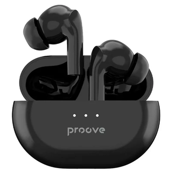 Bluetooth Earphones Proove Woop ANC Black, White, TWS (вкладиші), 6 год, Повсякденне, USB-C, Bluetooth, 5.1, Є, IPX7
