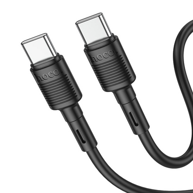 Кабель Hoco X83 Type-C to Type-C 60W 1m Black