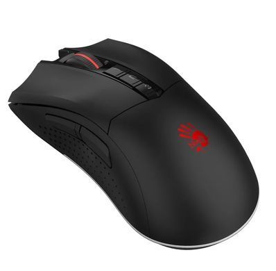 Миша бездротова A4Tech Bloody R90 Plus Black, Black, Ігрова, Бездротова, 8, 2.4 ГГц, 5000, Пластик, 126 &times; 67 &times; 43 мм, Ергономічний для правої руки, Оптичний