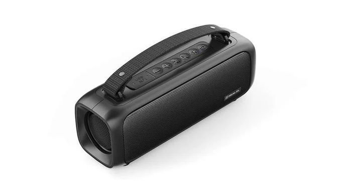 Акустична система REAL-EL X-717 Black, Black, Bluetooth, AUX, USB, Акумулятор, 8 Вт, Не заявлено, TWS, Вбудований мікрофон, RGB-підсвічування