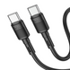 Кабель Hoco X83 Type-C to Type-C 60W 1m Black