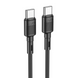 Кабель Hoco X83 Type-C to Type-C 60W 1m Black