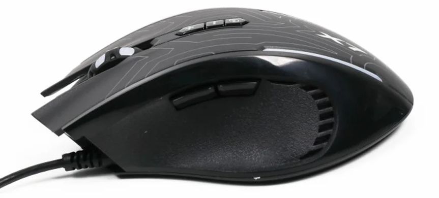 Миша A4Tech X87 Oscar Neon Black USB, Ігрова, Дротова, 8, USB, 2400, 1.80 м, Пластик, 128 &times; 67 &times; 40 мм, Ергономічний для правої руки, Оптичний