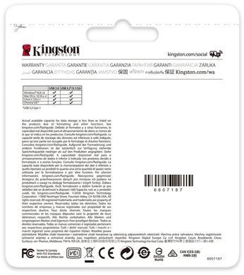 USB Flash Kingston DT Exodia 256GB 3.2 Black/Pink, Black/pink, USB 3.2, USB 3.2, Флеш-накопичувач, 80 МБ/с, 30 МБ/с