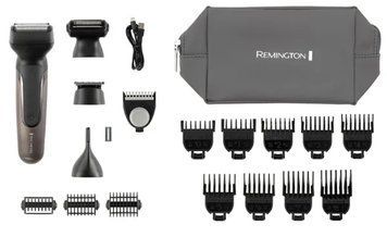 Тример Remington PG780 E51 REM One TotalBody Multigroomer, Акумулятор, 60 хв, 2 год, 18, Нержавіюча сталь, Індикатор заряду, USB зарядка, Миття під водою, Швидка зарядка, Водонепроникний корпус, Змінні головки