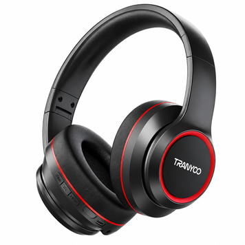 Навушники Bluetooth Tranyoo T-H6 Black, Повнорозмірні, 100 год, Повсякденне, USB-C, Bluetooth, 5.3, Є, Немає