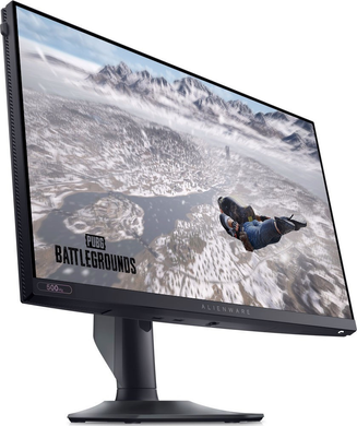 Монiтор Dell 24.5" AW2524HF (210-BJPH) IPS Black 500Hz, Геймінг, 1920&times;1080, 24.5", 500 Гц, IPS, W-LED, Alienware, 8 біт, 16:9, Регулювання кута нахилу, Плаский, USB Hub, RJ-45, USB-C, HDMI, DisplayPort, 3.5 мм audio, 100&times;100, Матове, 1 мс