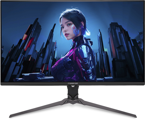 Монітор Acer 31.5" Predator XB323QUPbmiiprx (UM.JX3EE.P09) IPS Black 180Hz, Геймінг, 2560&times;1440, 31.5", 180 Гц, IPS, W-LED, Predator, 8 біт, 16:9, Кут нахилу 90 градусів; Регулювання кута нахилу; Регулювання висоти, Плаский, HDMI, DisplayPort, 3.5 мм audio, 100&times;100, Матове, 1 мс