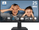 Монітор MSI 24.5" Pro MP251 IPS Black, Офіс, 1920&times;1080, 24.5", 100 Гц, IPS, W-LED, Pro MP, 8 біт, 16:9, Регулювання кута нахилу, Плаский, HDMI, DisplayPort, 3.5 мм audio, 100&times;100, Матове, 5 мс