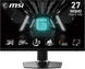 Монітор MSI 27 G272QPF-E2 Black, Black, Офіс, 2560&times;1440, 27", 180 Гц, IPS, W-LED, G272, 8 біт, 16:9, Кут нахилу 90 градусів; Регулювання кута нахилу; Регулювання висоти, Плаский, HDMI, DisplayPort, 100&times;100, Матове, 1 мс