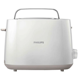 Тостер Philips HD2581/00 830W White, 2 тости, 830 Вт, Підсмажування, Підігрів, Розморожування, 8 рівнів підсмажування, Знімний піддон для крихт, Решітка для підігріву булочок