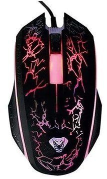 Миша Media-Tech Cobra Pro X-Light Black, Black, Ігрова, Дротова, 3, USB, 1200, 1.40 м, Пластик, 125 &times; 65 &times; 38 мм, Симетричний, Оптичний